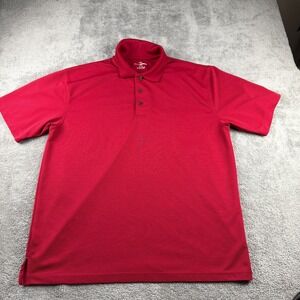 Grand‎ Slam Performance Golf Polo Shirt Mens XL Red Short Sleeve Polyester